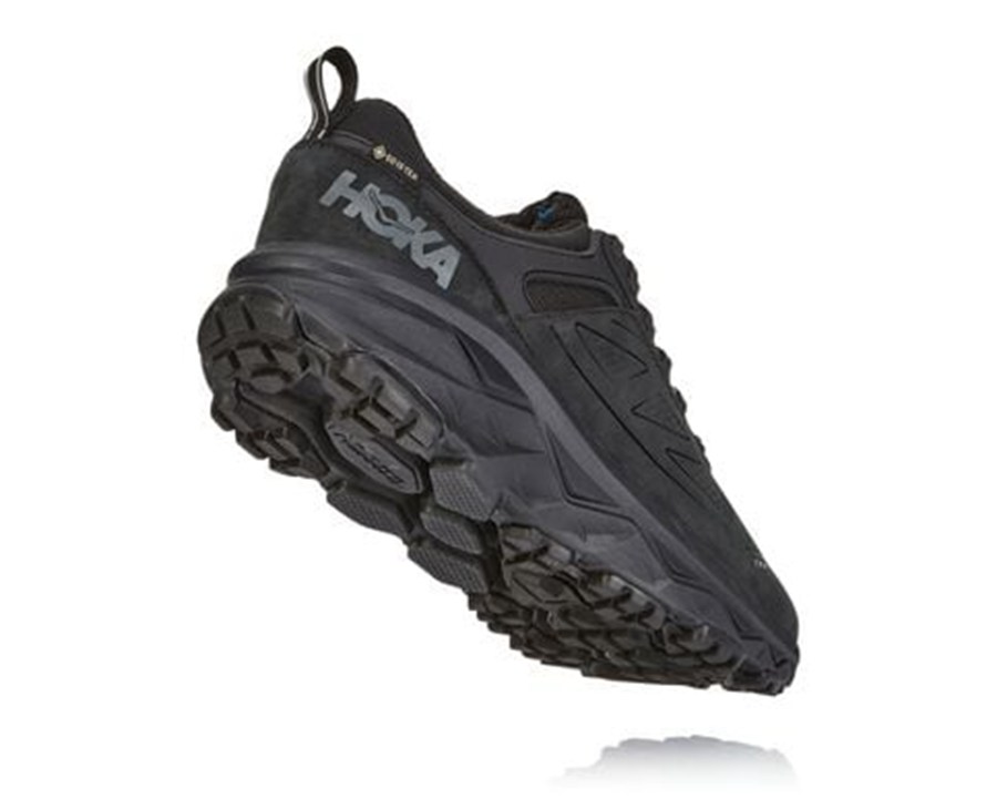 Hoka Australia One One Challenger Low GORE-TEX - Mens Trail Shoes Black - HUXLB-8319